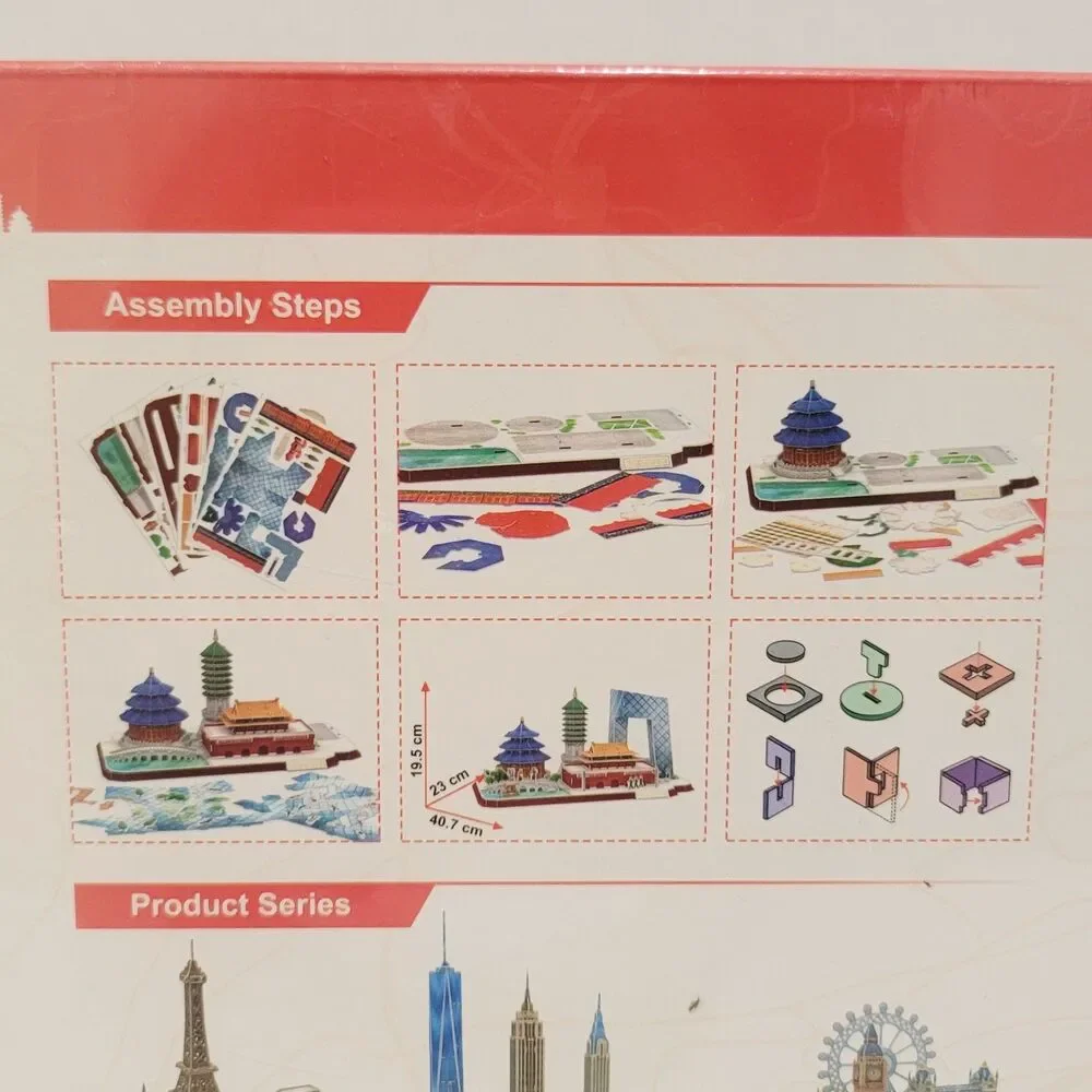 CubicFun City Line BeiJing China 3D Puzzle Model Temple of Heaven Homeschool